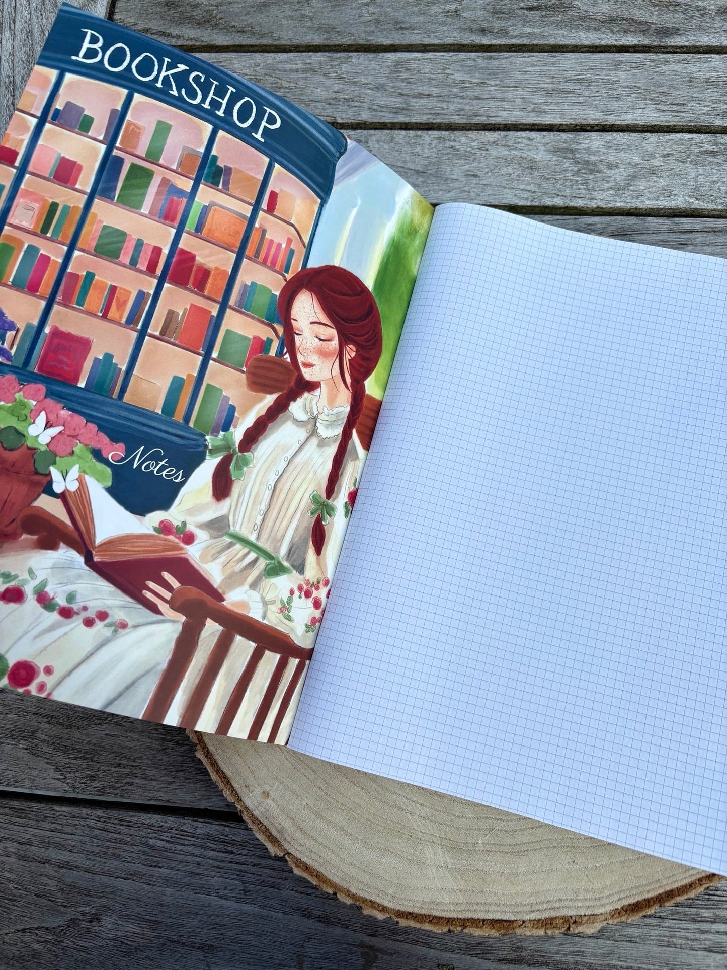 Cahier A4 La petite librairie d'Avonlea - Gilbertine BrusselsGilbertine Brussels