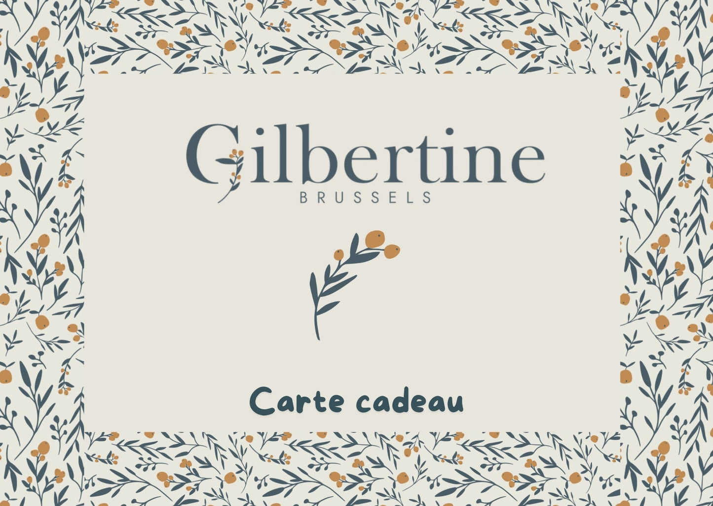 Carte - Cadeau Gilbertine Brussels - Gilbertine BrusselsGilbertine BrusselsCarte - Cadeau