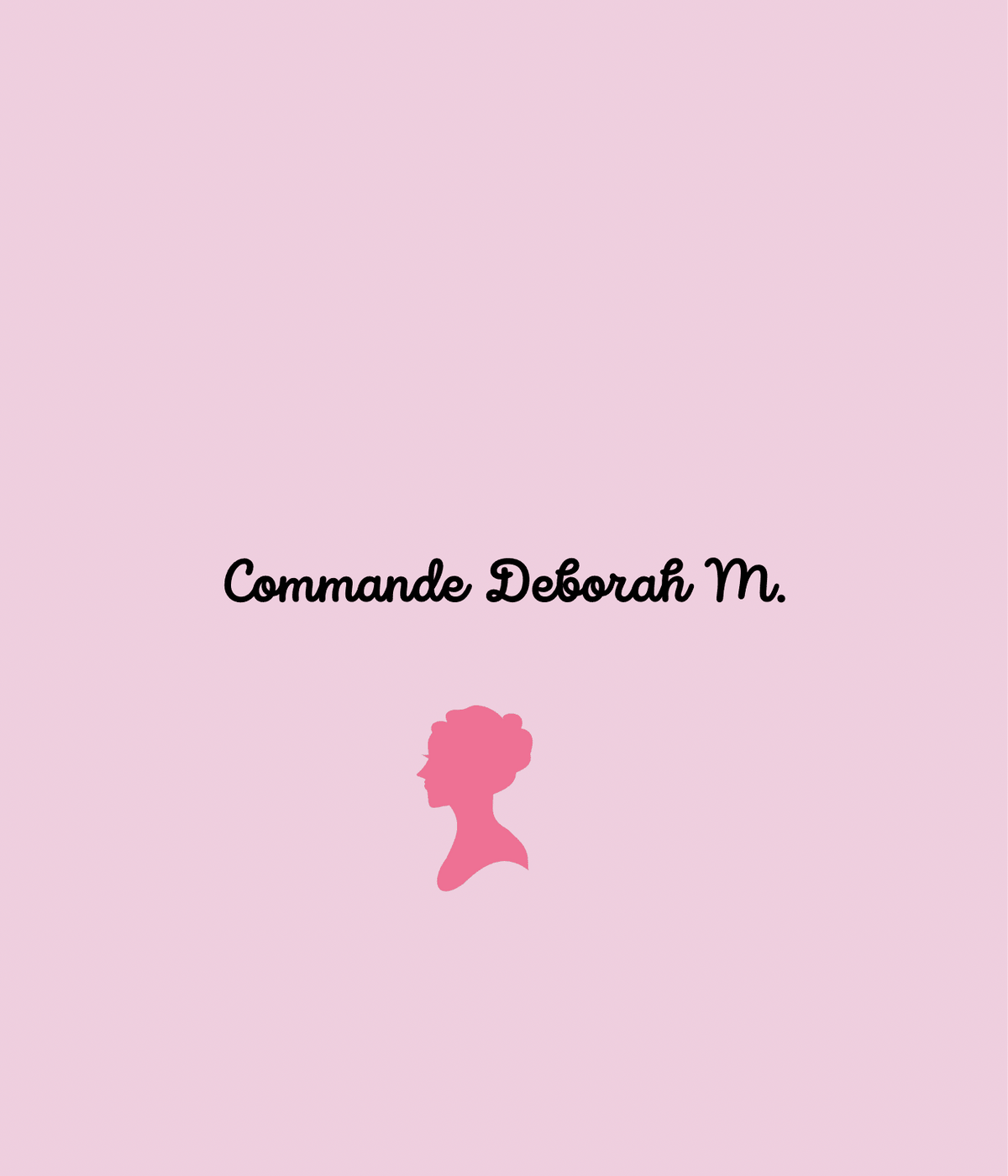 Commande personnalisée Deborah Moonens - Gilbertine BrusselsGilbertine Brussels