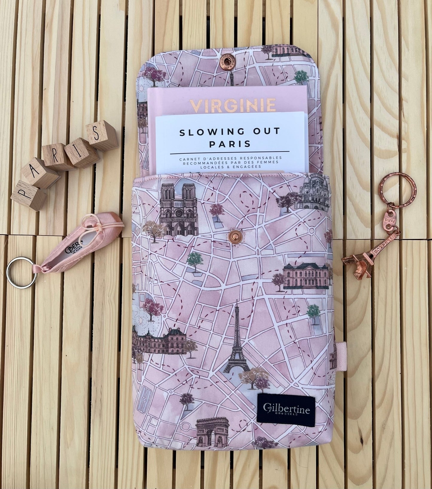 🏃Pochette Livre de Poche Justine in Paris (2 coloris) - Gilbertine BrusselsGilbertine BrusselsPochette livre