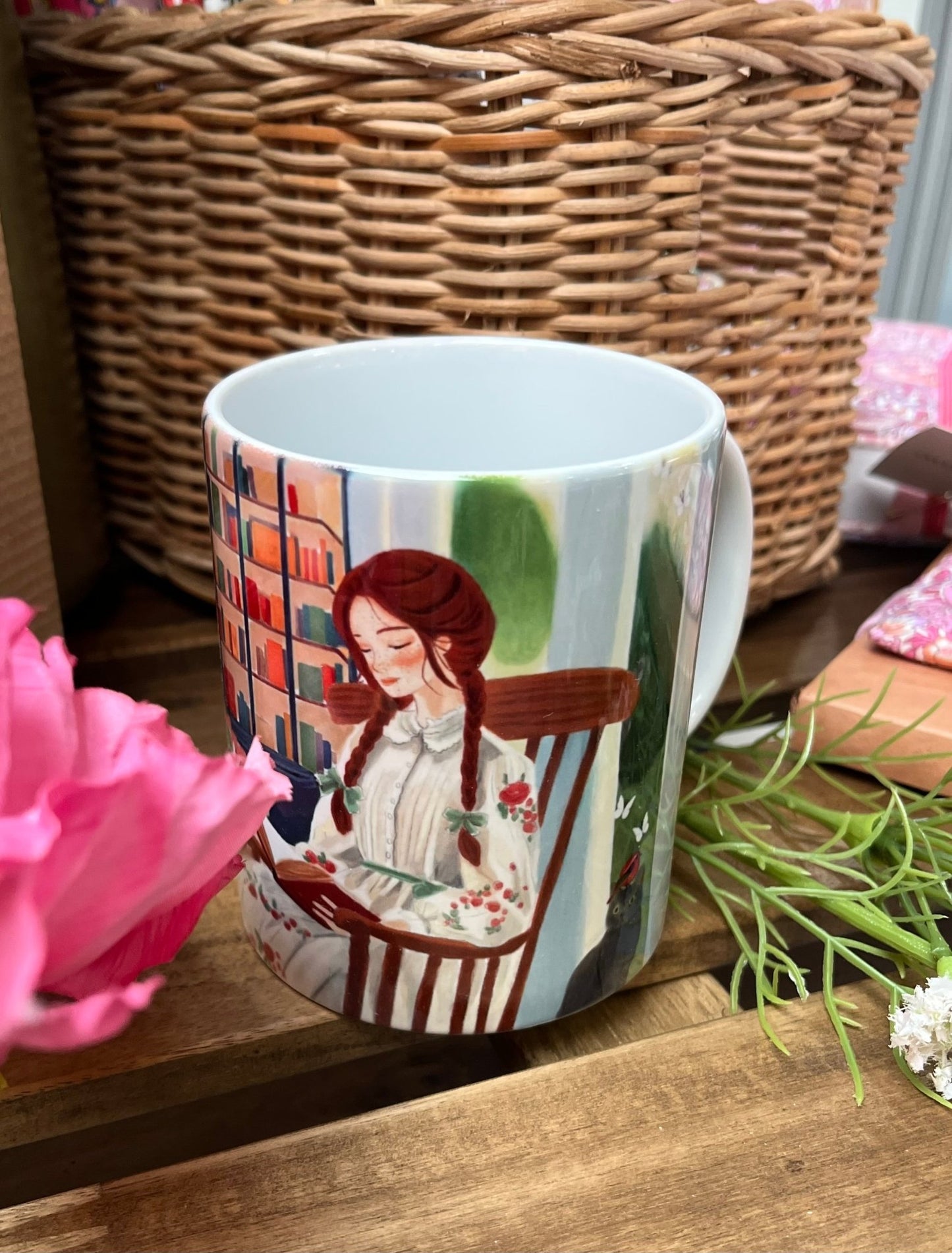 PRE - COMMANDE MUG Anne de Green Gables 'La petite librairie de Avonlea' 🦋🦋 - Gilbertine BrusselsGilbertine Brussels