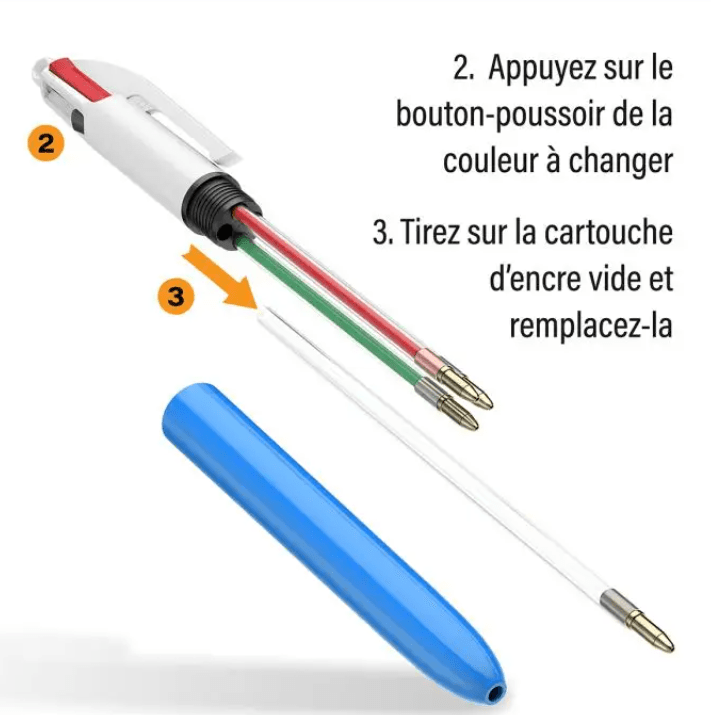 Recharge BIC® 4 couleurs - Gilbertine BrusselsGilbertine Brussels
