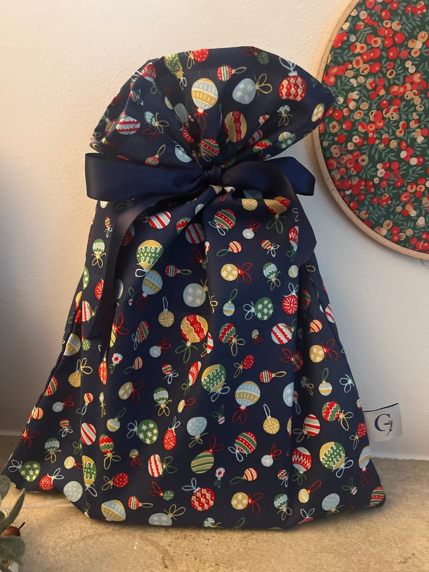 SAC CADEAU RE - UTILISABLE en tissu Liberty® festif - Gilbertine BrusselsGilbertine Brussels