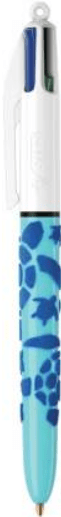 Stylo à bille BIC® 4 couleurs VELOURS - Gilbertine BrusselsGilbertine Brussels