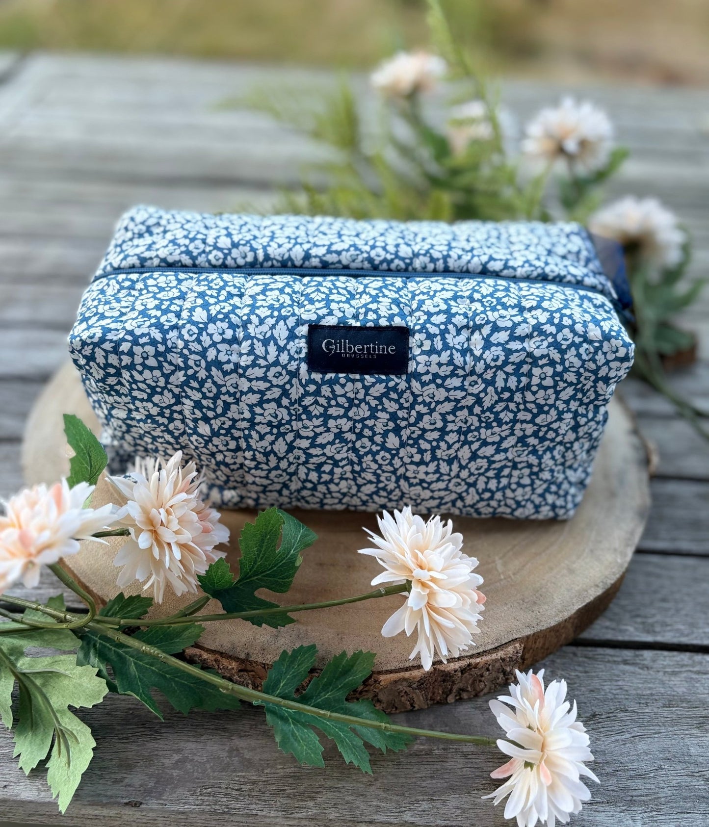 Trousse de toilette Blue blossom - Gilbertine BrusselsGilbertine Brussels