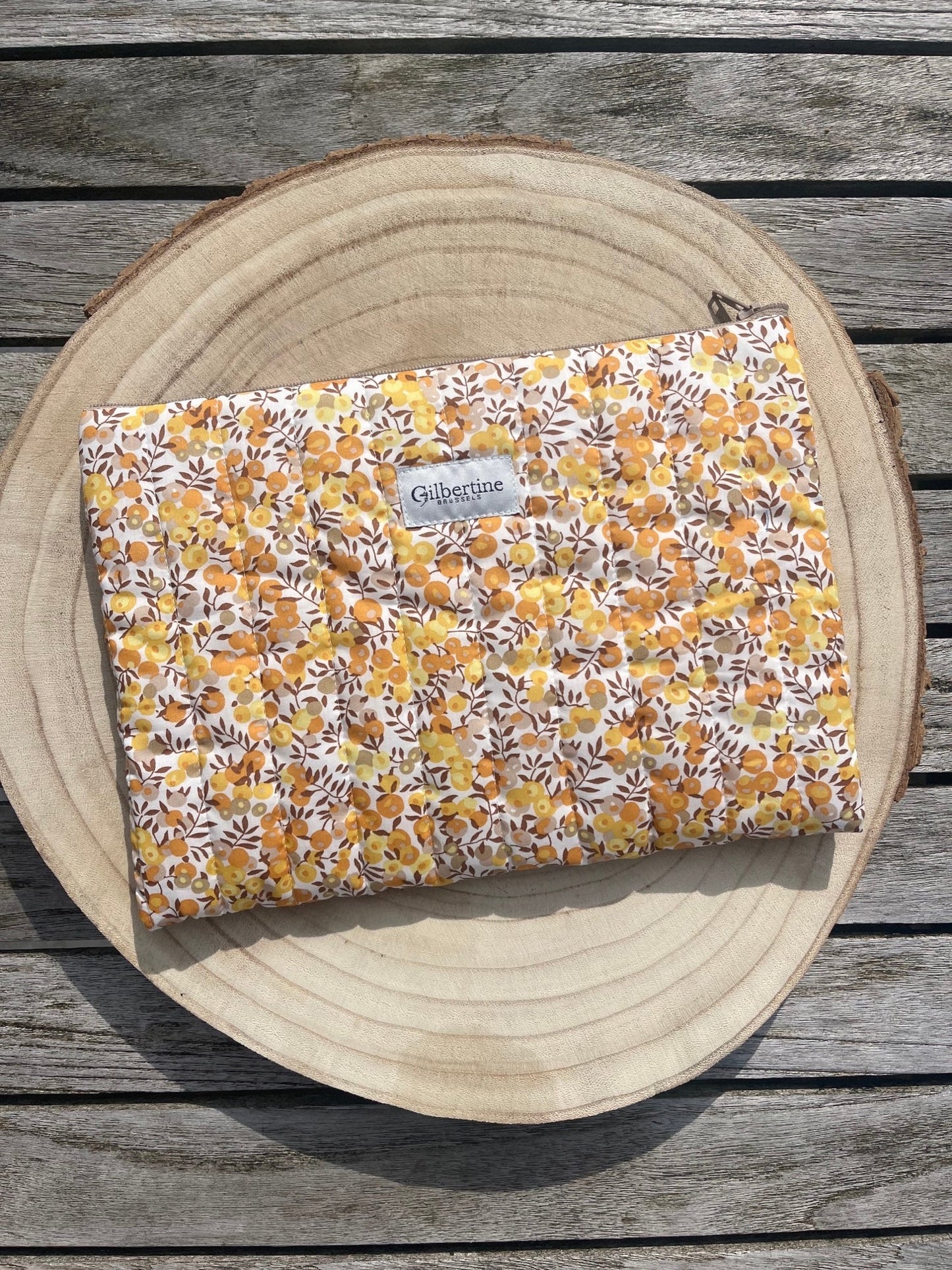 Trousse zippée Sunkissed wheat - Gilbertine BrusselsGilbertine Brussels