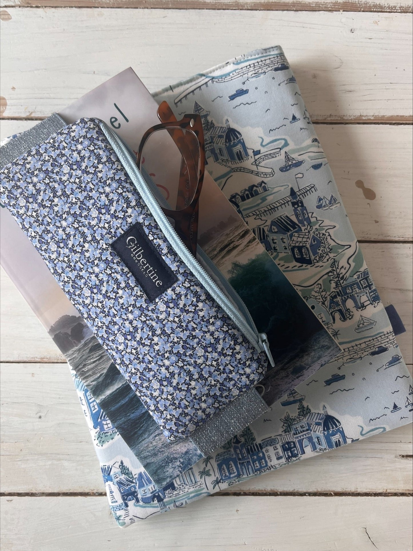 Trousse à lunettes SKY avec élastique - Gilbertine BrusselsGilbertine Brussels