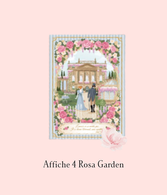 Affiche 'Rosa Garden' by Jardin de Mademoiselle PRECOMMANDE - Gilbertine BrusselsGilbertine Brussels