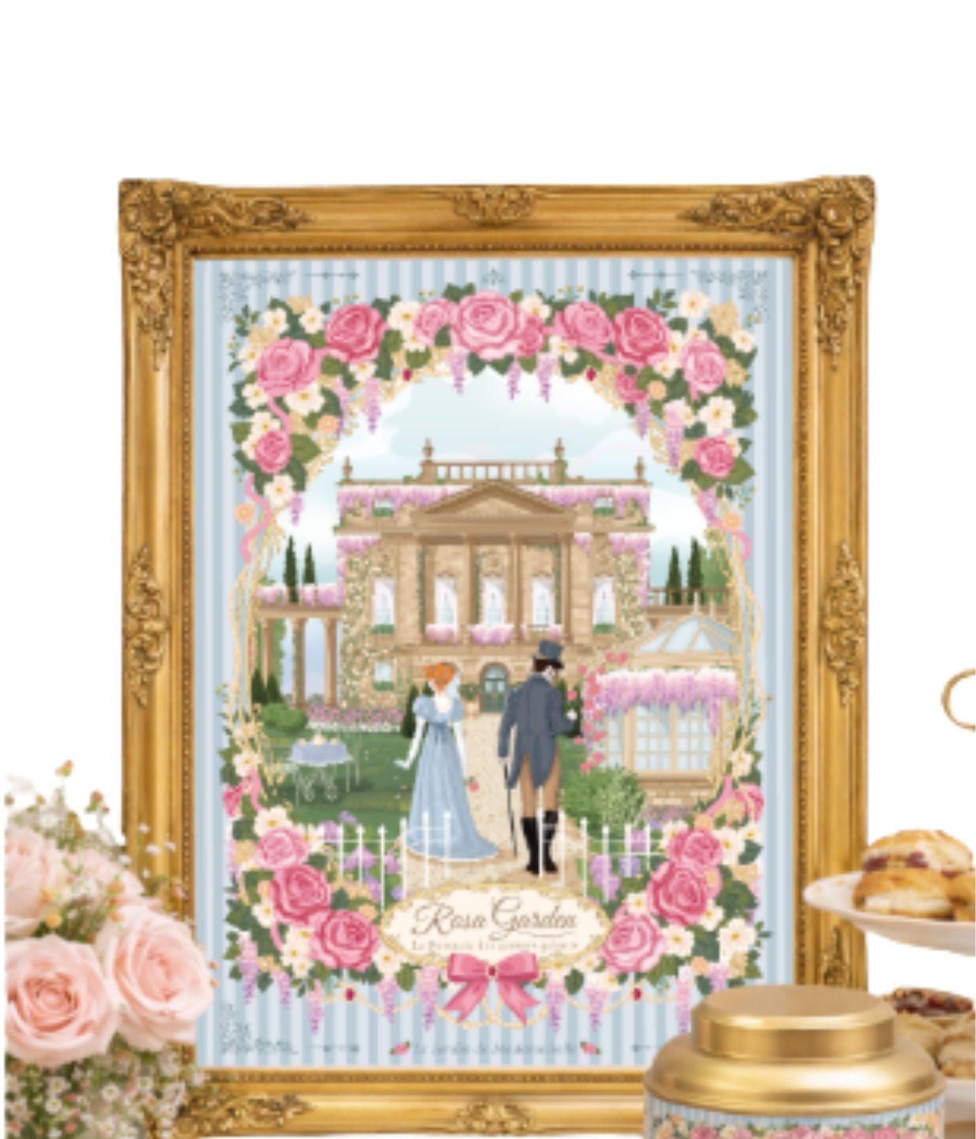 Affiche 'Rosa Garden' by Jardin de Mademoiselle PRECOMMANDE - Gilbertine BrusselsGilbertine Brussels