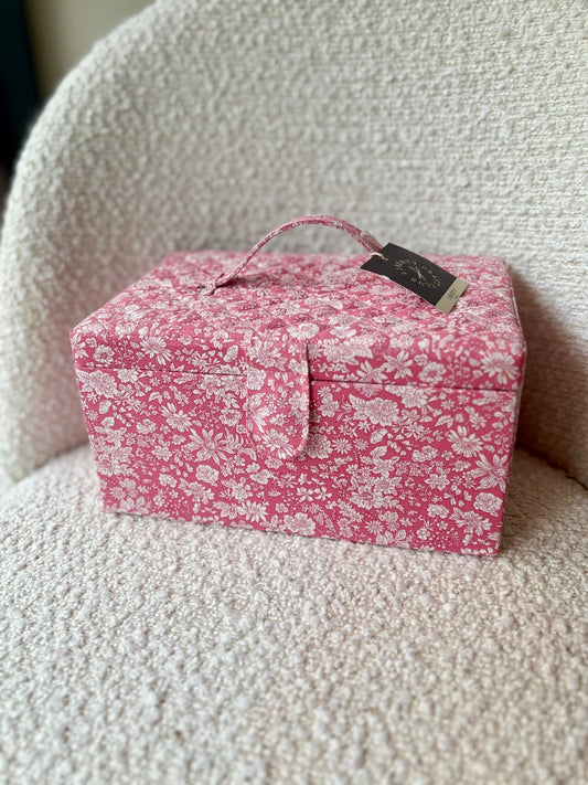 Boîte à couture en tissu Liberty ( rose) - Gilbertine BrusselsGilbertine Brussels
