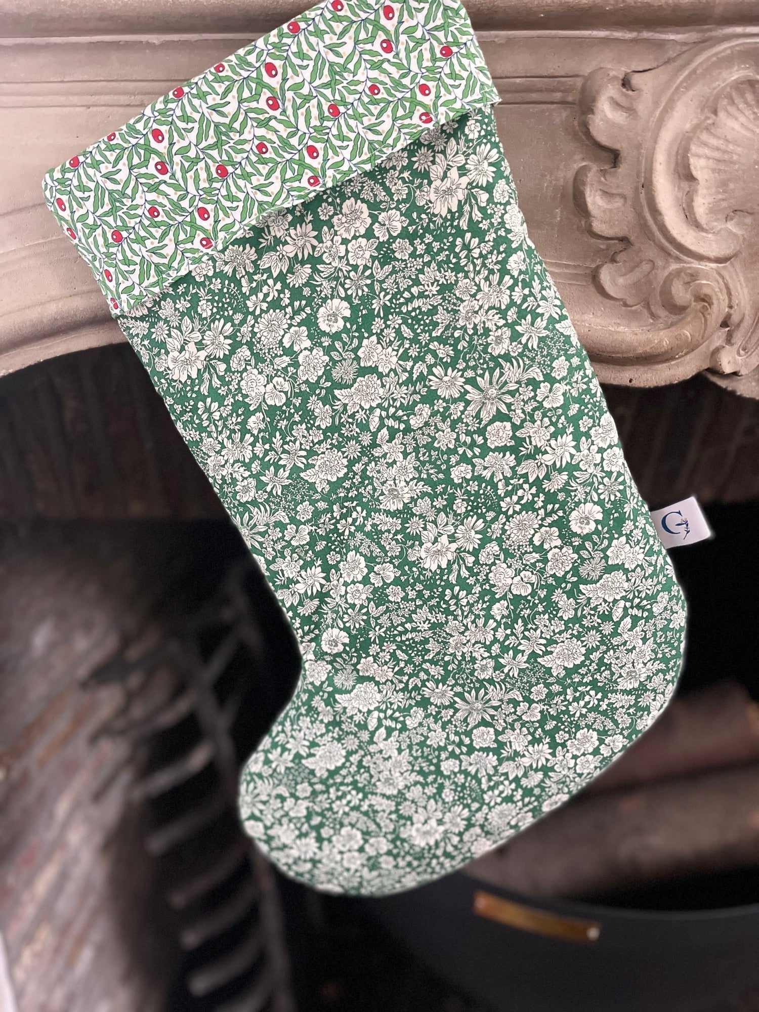 Botte de noël en tissu Liberty® - Gilbertine BrusselsGilbertine Brussels