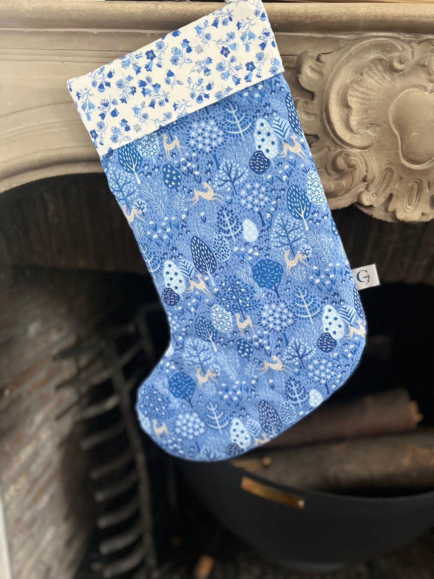 Botte de noël en tissu Liberty® - Gilbertine BrusselsGilbertine Brussels