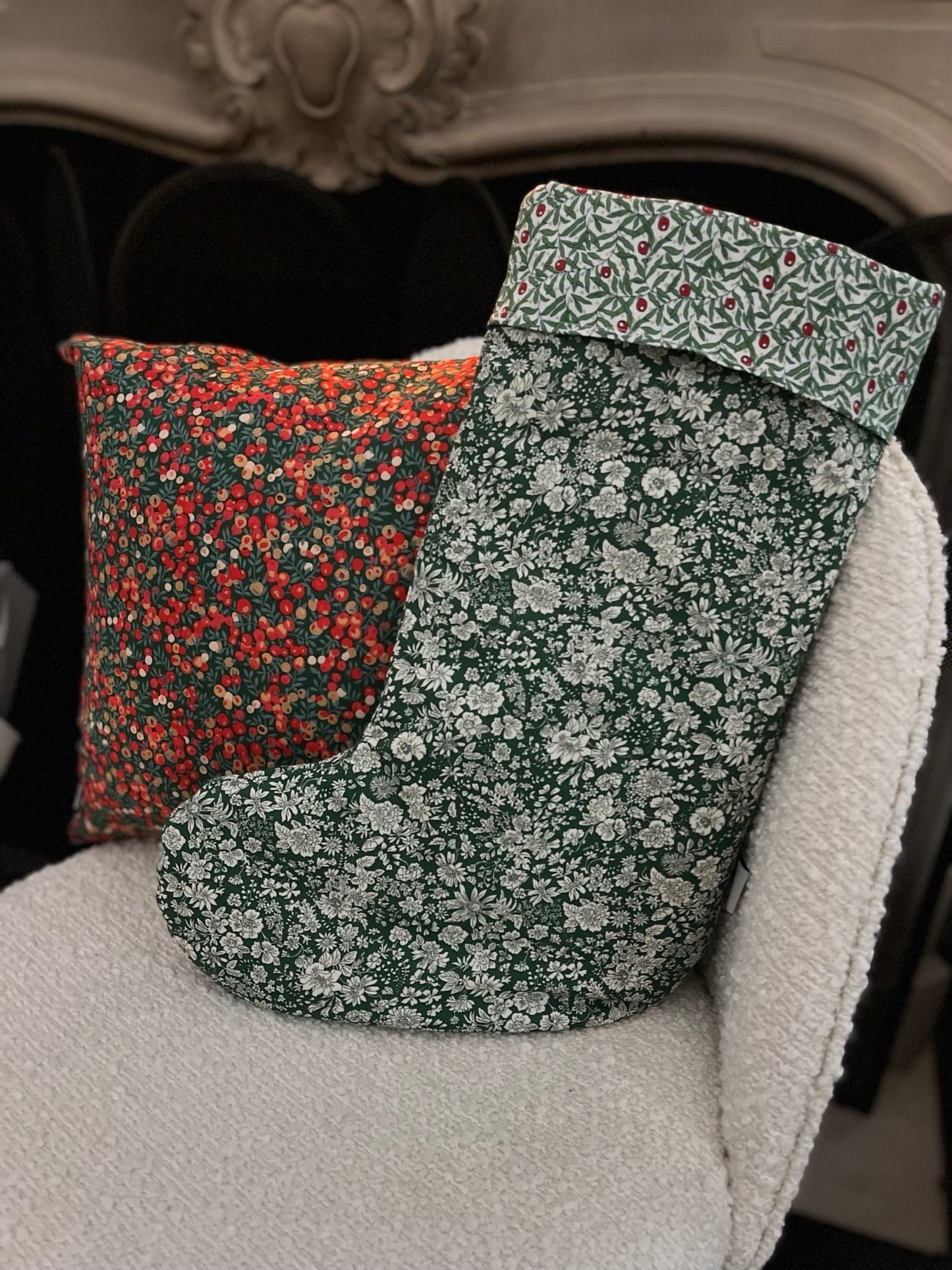 Botte de noël en tissu Liberty® - Gilbertine BrusselsGilbertine Brussels