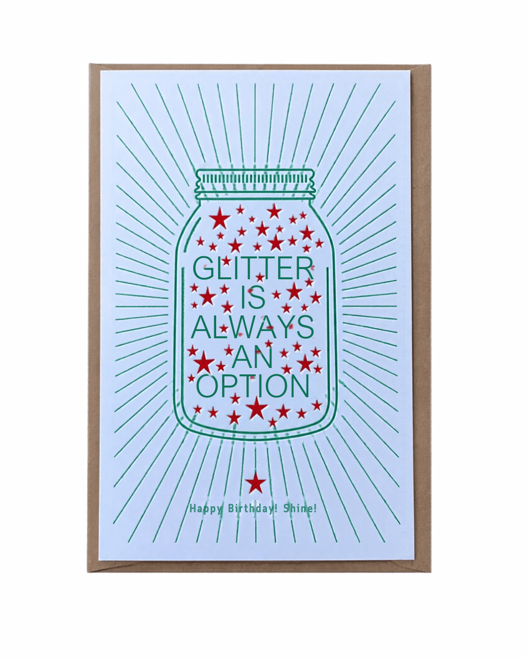 Carte papette Glitter Is always an option - Gilbertine BrusselsGilbertine Brussels