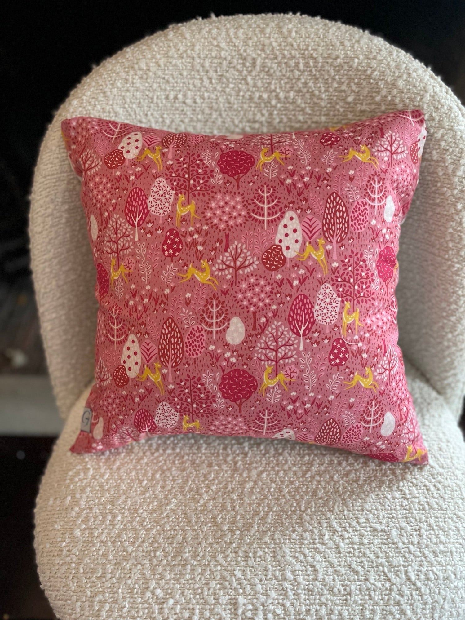 Housse de coussin Fairy woodland 🦌💙🩷 - Gilbertine BrusselsGilbertine Brussels