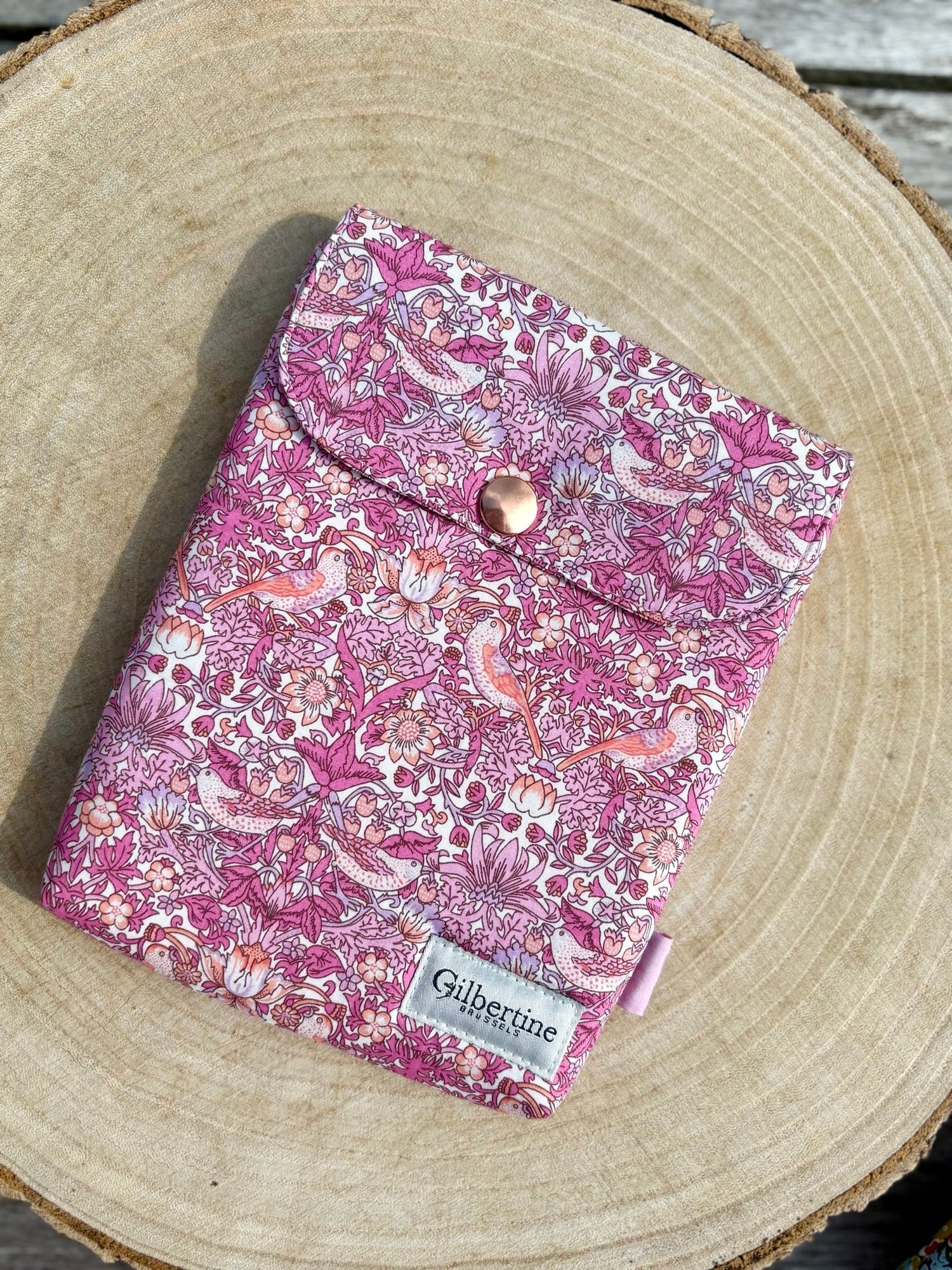 Pochette liseuse 6 pouces Birds whispers - Gilbertine BrusselsGilbertine Brussels