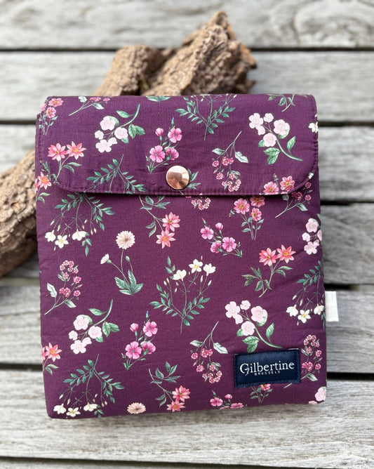 Pochette liseuse 7 pouces Plum and cherry - Gilbertine BrusselsGilbertine Brussels