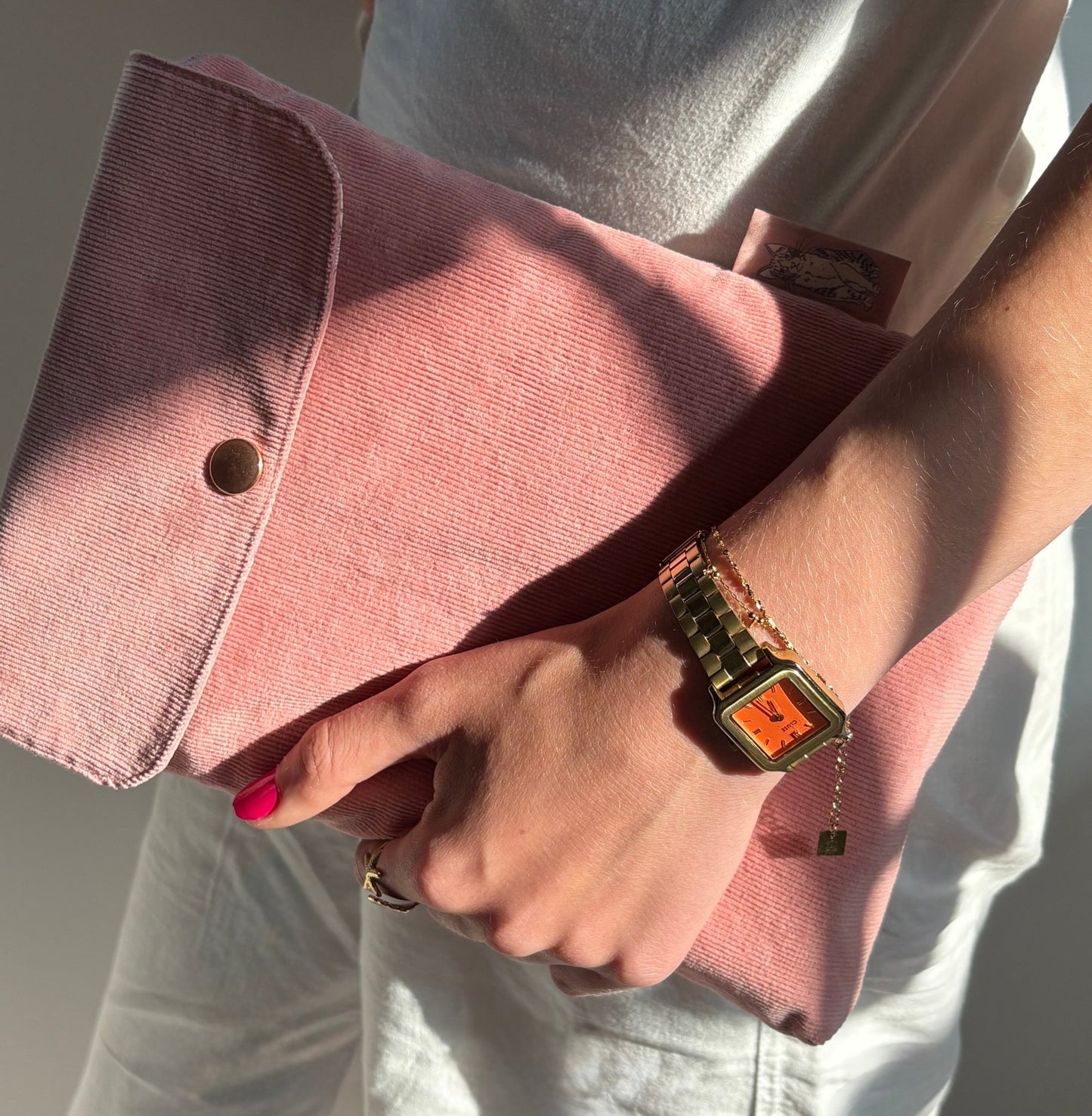 Pochette roman broché velours Odette - Gilbertine BrusselsGilbertine Brussels