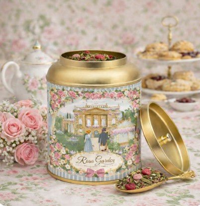 Rosa garden Edition limitée - boîte métal collector de 100 g PRECOMMANDE - Gilbertine BrusselsGilbertine Brussels