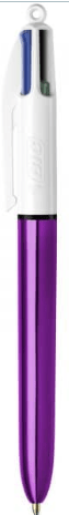 Stylo à bille Bic® 4 couleurs SHINE - Gilbertine BrusselsGilbertine Brussels