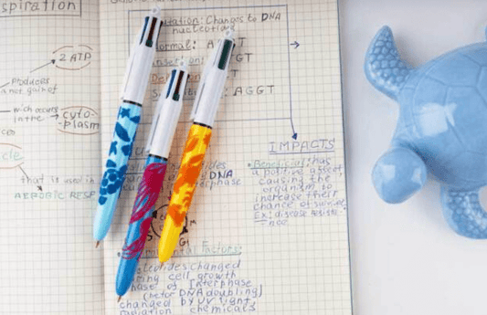 Stylo à bille BIC® 4 couleurs VELOURS - Gilbertine BrusselsGilbertine Brussels