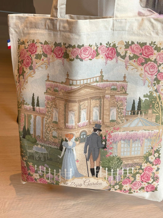 Tote Bag Rosa garden by Jardin de Mademoiselle - Gilbertine BrusselsGilbertine Brussels