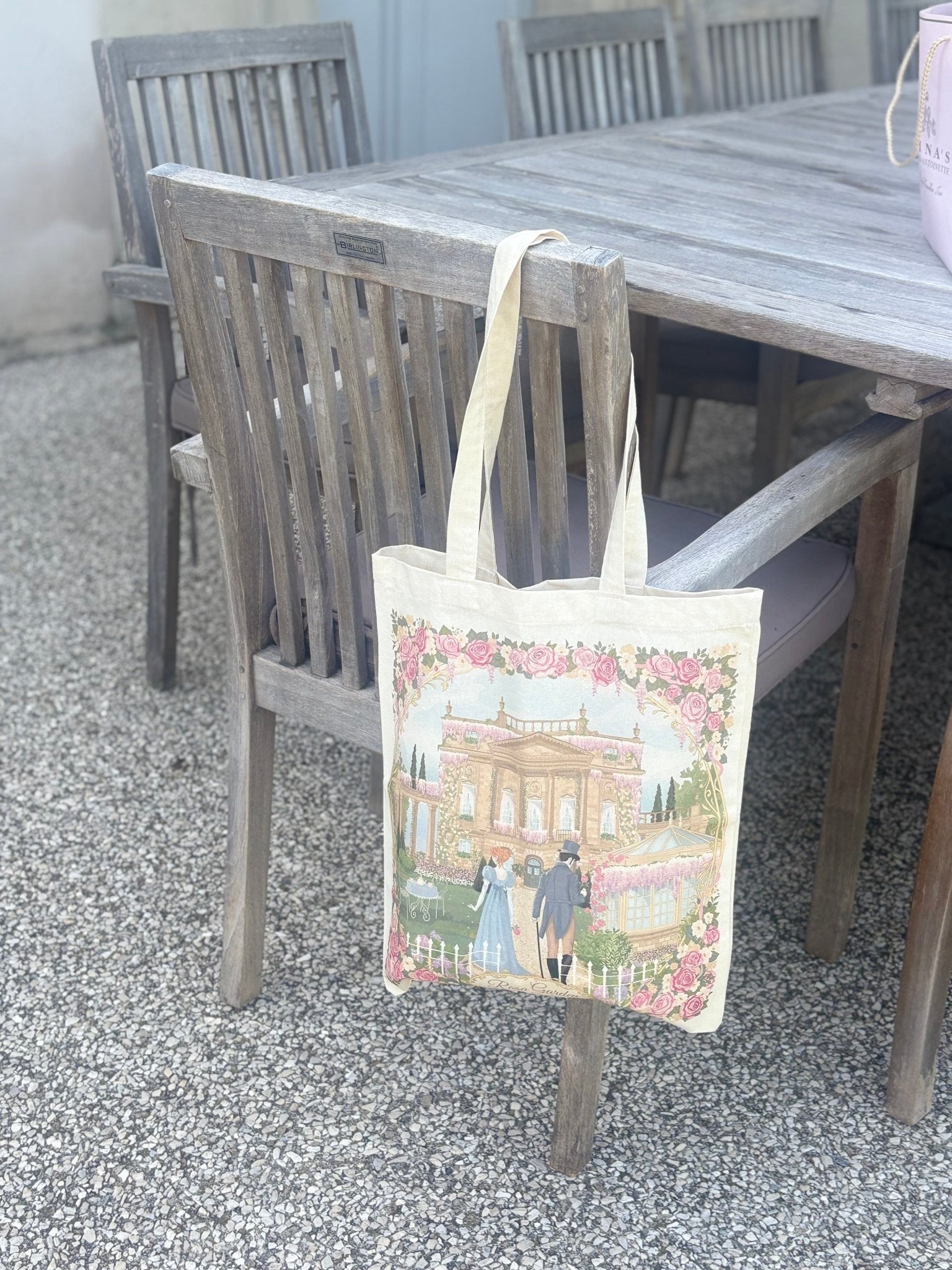👸Tote Bag Rosa garden by Jardin de Mademoiselle - Gilbertine BrusselsGilbertine Brussels