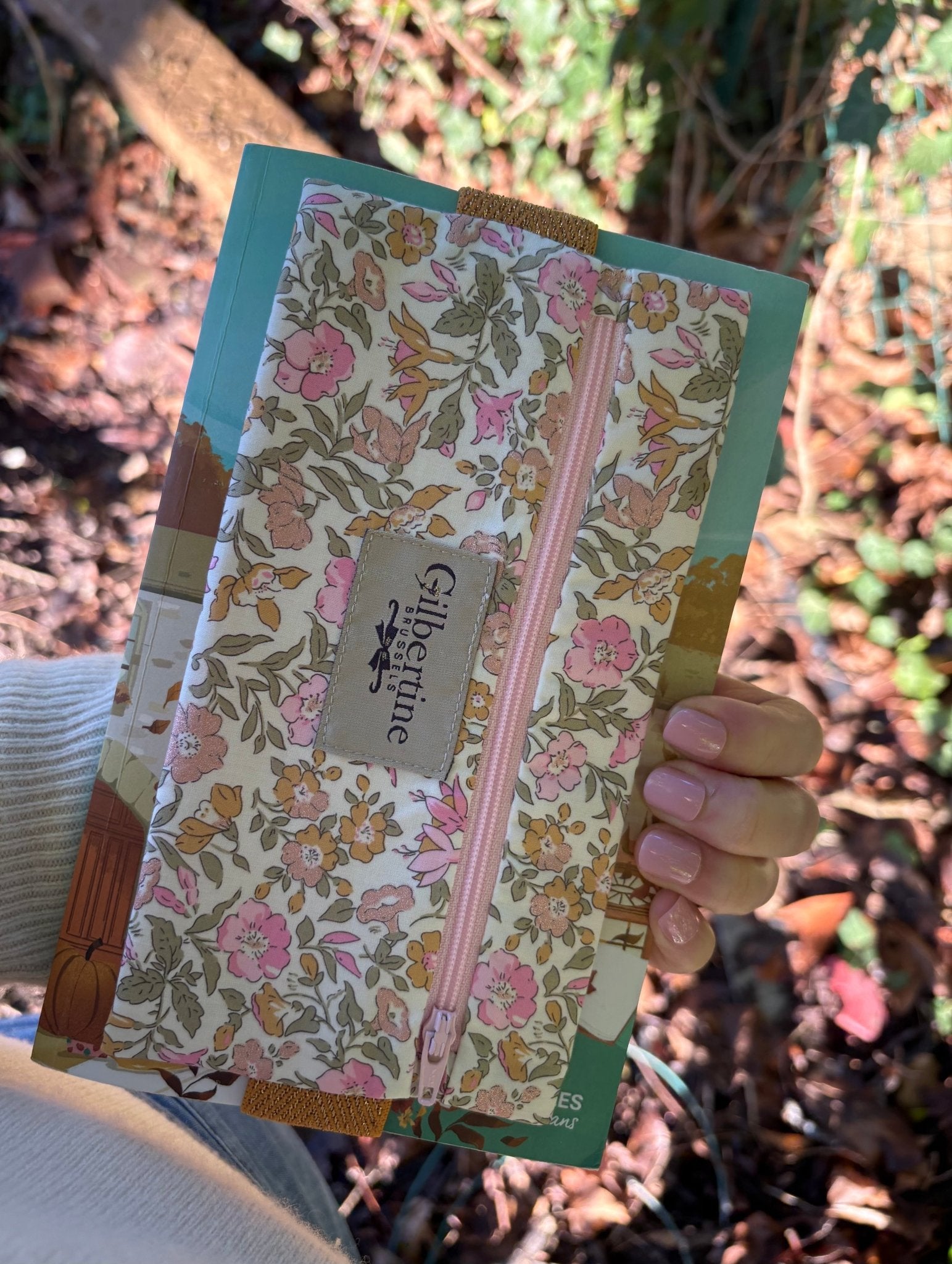 Trousse Plumier Say it with flowers ( glitters) - Gilbertine BrusselsGilbertine Brussels