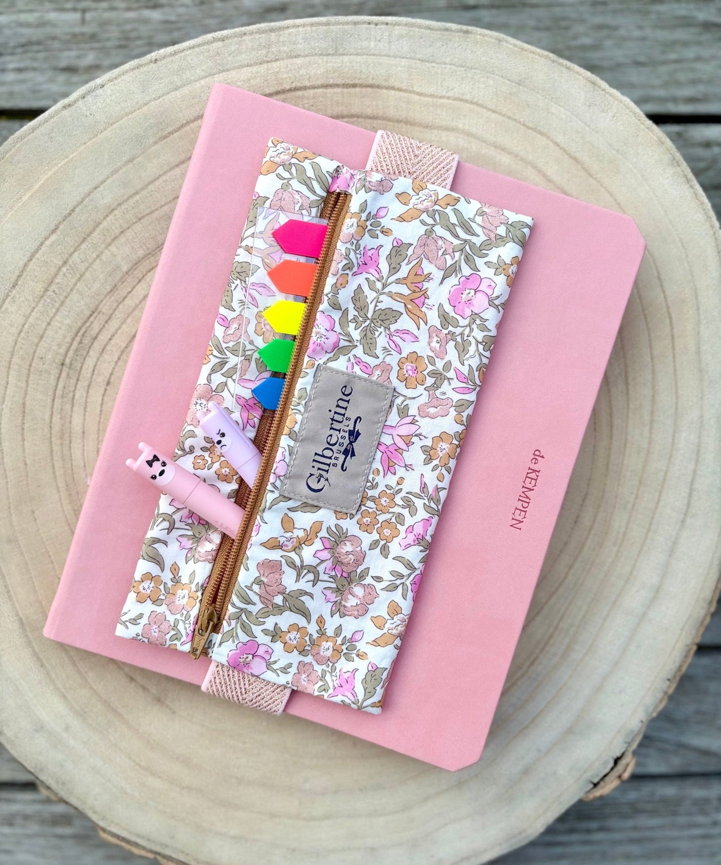 Trousse Plumier Say it with flowers ( glitters) - Gilbertine BrusselsGilbertine Brussels