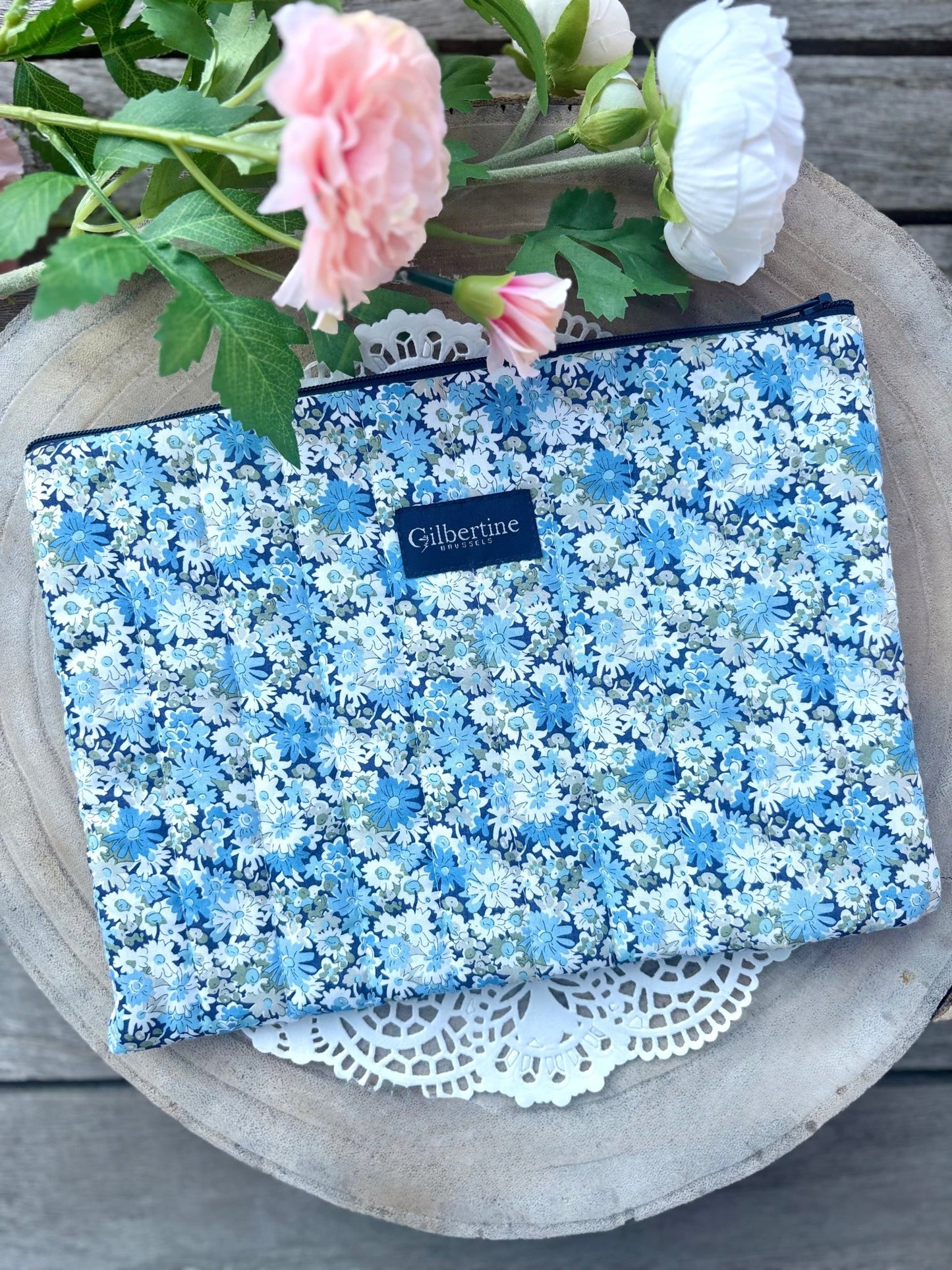 Trousse zippée Floral river - Gilbertine BrusselsGilbertine Brussels
