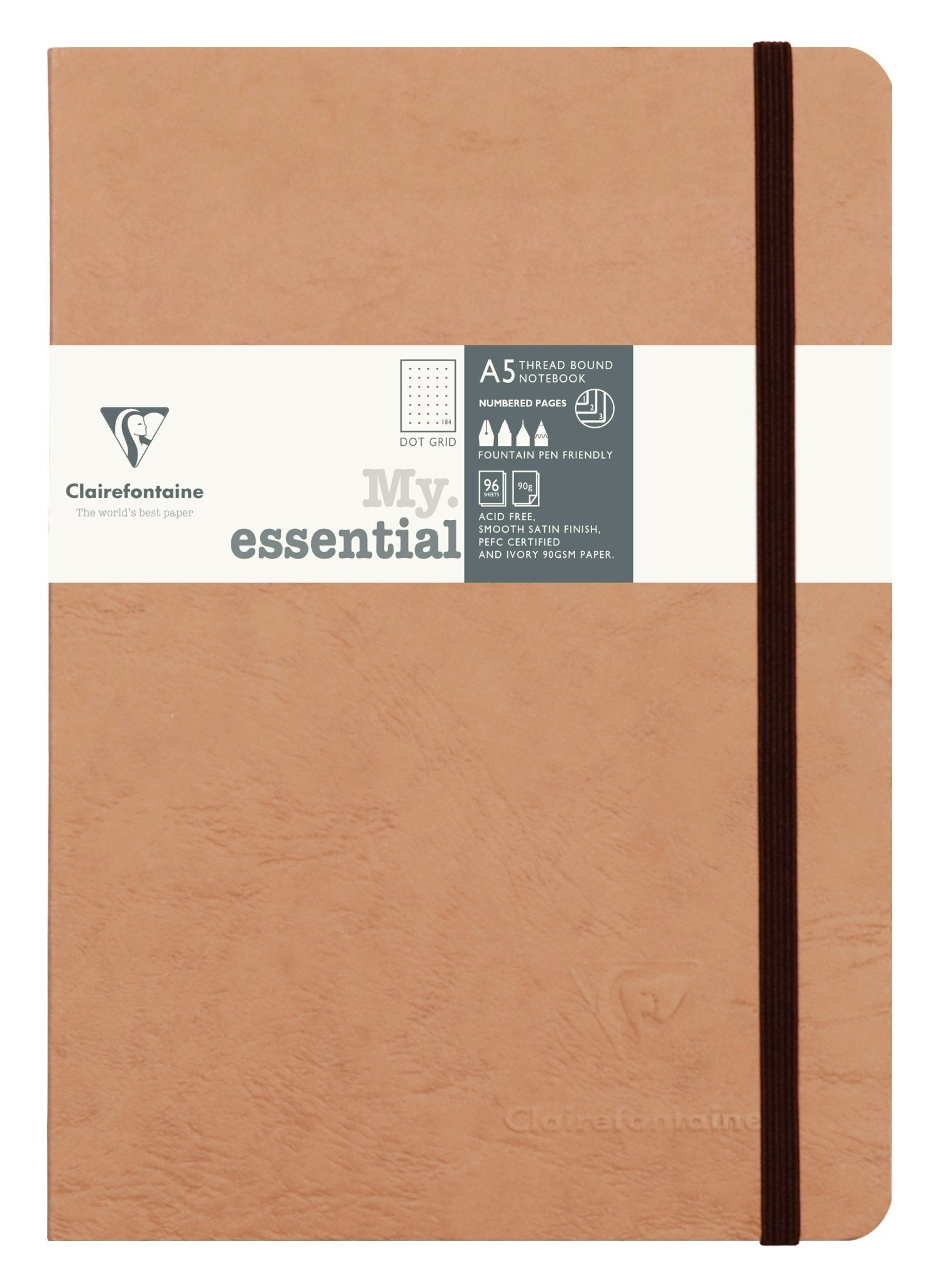 Carnet Clairefontaine Age Bag My.essential A5 cousu