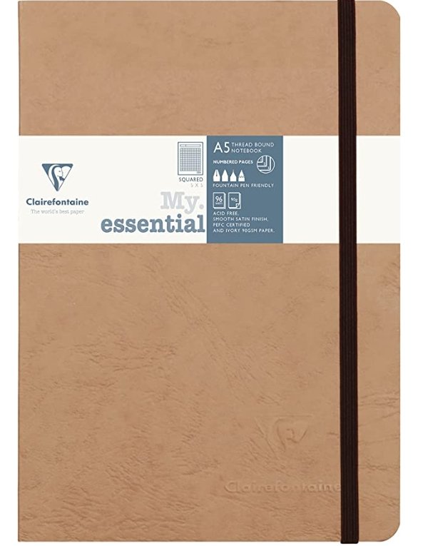 Carnet Clairefontaine Age Bag My.essential A5 cousu - Gilbertine BrusselsGilbertine Brussels