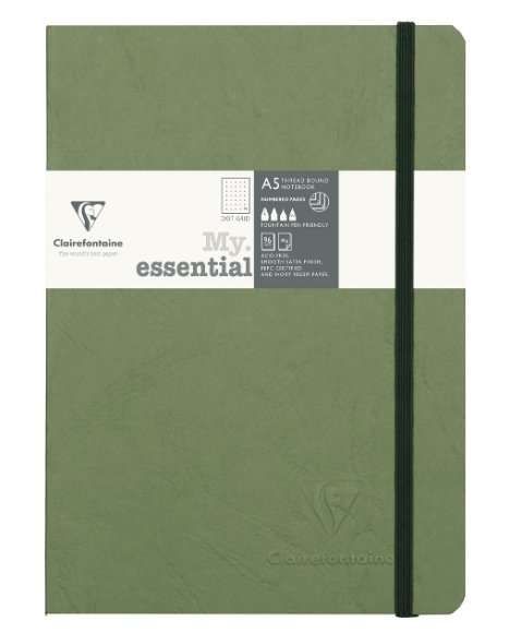 Carnet Clairefontaine Age Bag My.essential A5 cousu
