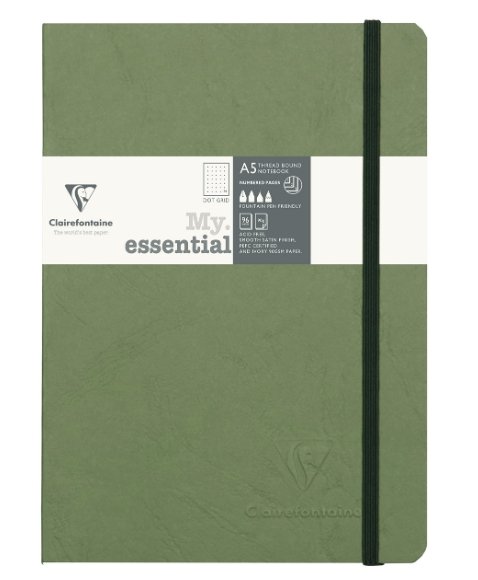 Carnet Clairefontaine Age Bag My.essential A5 cousu - Gilbertine BrusselsGilbertine Brussels