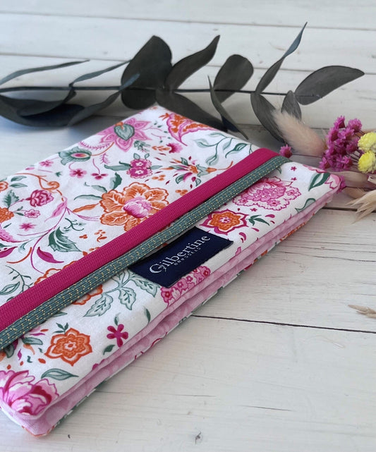 Couvre-livre tissu Liberty Friends Pic Nic - protection livre poche - protege roman - Gilbertine Brussels