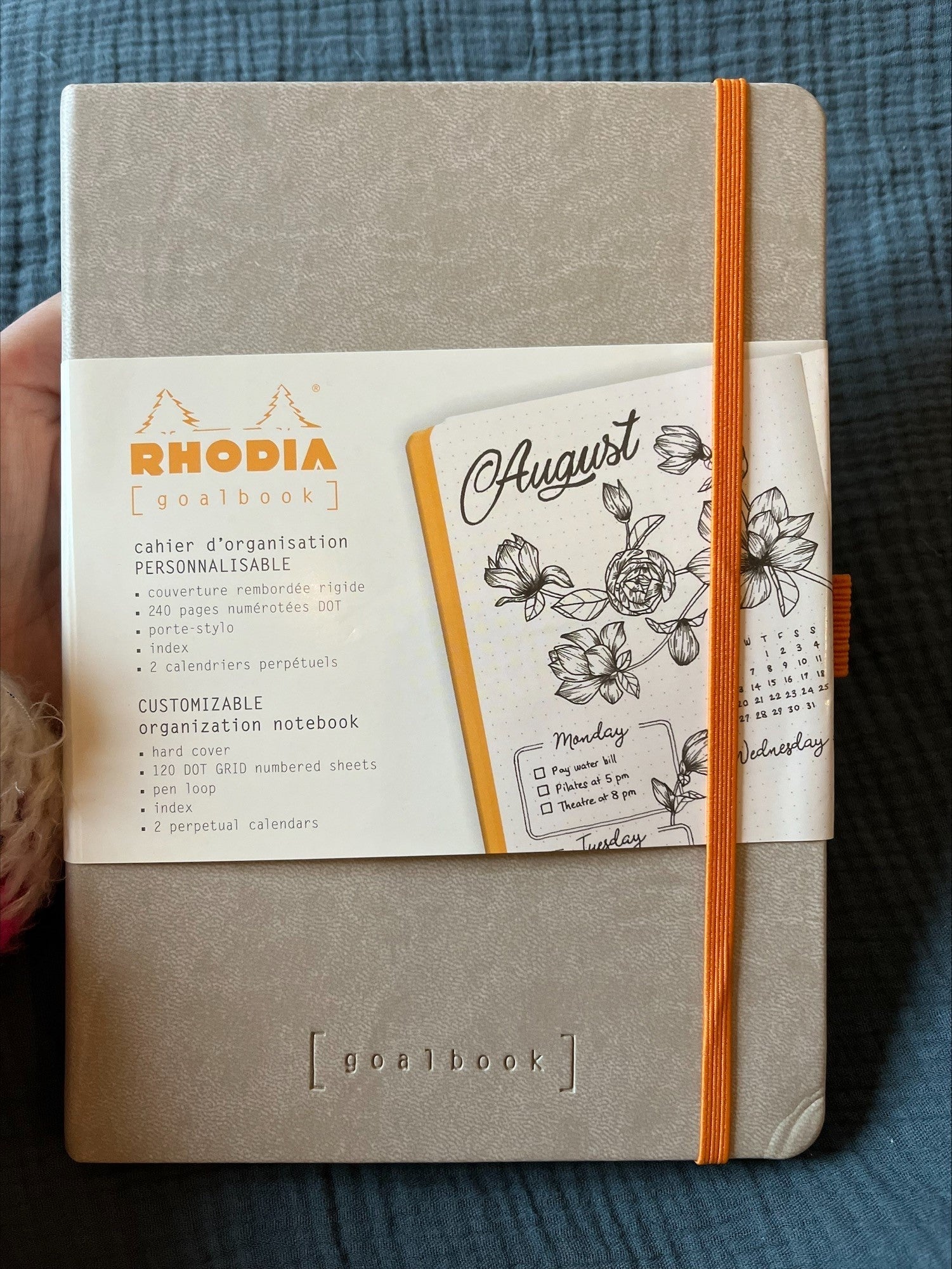 Outlet - Goalbook Rigide Rhodia Beige - Gilbertine BrusselsGilbertine Brussels