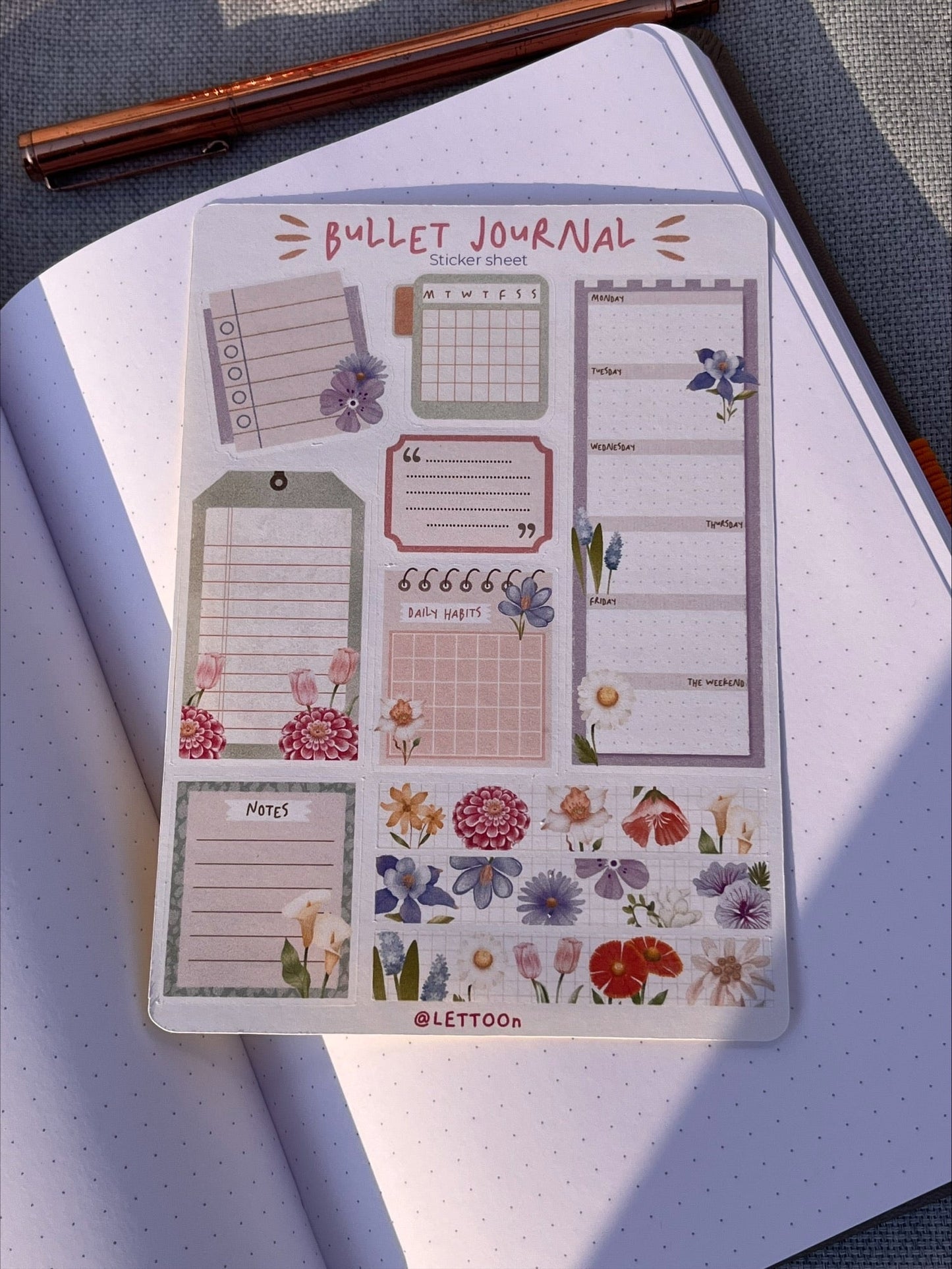 Planche de stickers Lettoon - Gilbertine BrusselsGilbertine BrusselsPapeterie