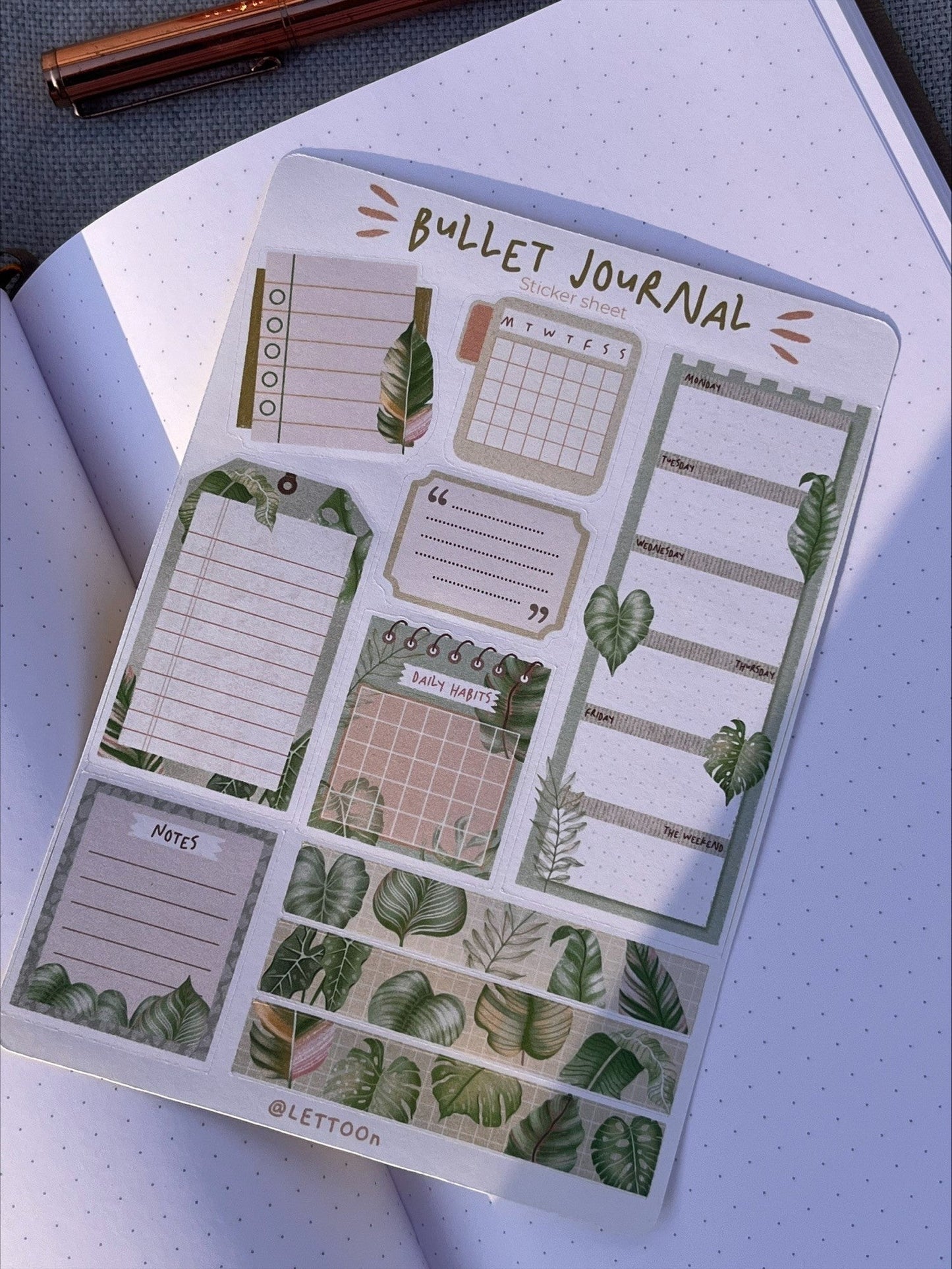 Planche de stickers Lettoon - Gilbertine BrusselsGilbertine BrusselsPapeterie