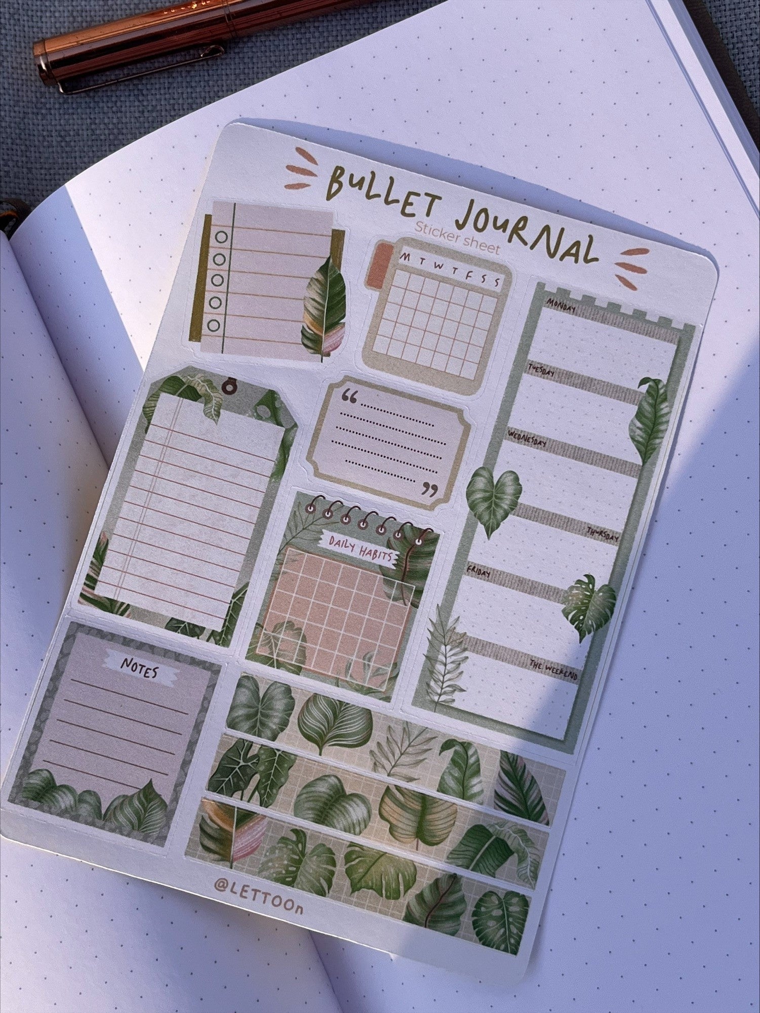 Planche de stickers Lettoon - Gilbertine BrusselsGilbertine BrusselsPapeterie