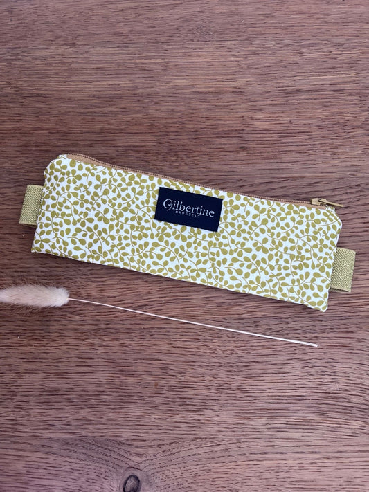 Trousse avec élastique pour carnets A5 et B6 - Kaki - Midori